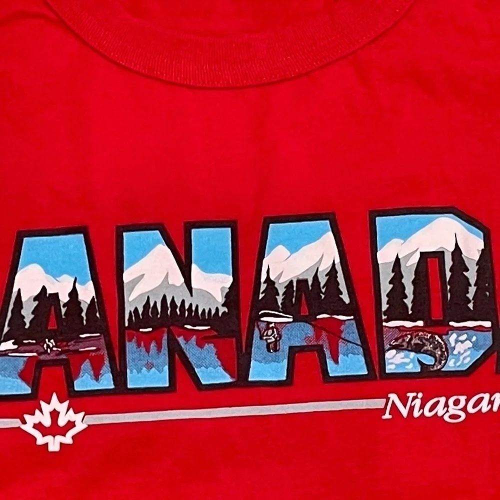 Vintage Niagra Falls Canada 1980s Travel Tourist Tee Top Shirt